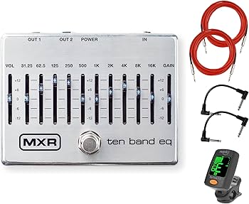 Amazon.com: MXR M108S 10 Band EQ Effects Pedal Bundle with 2